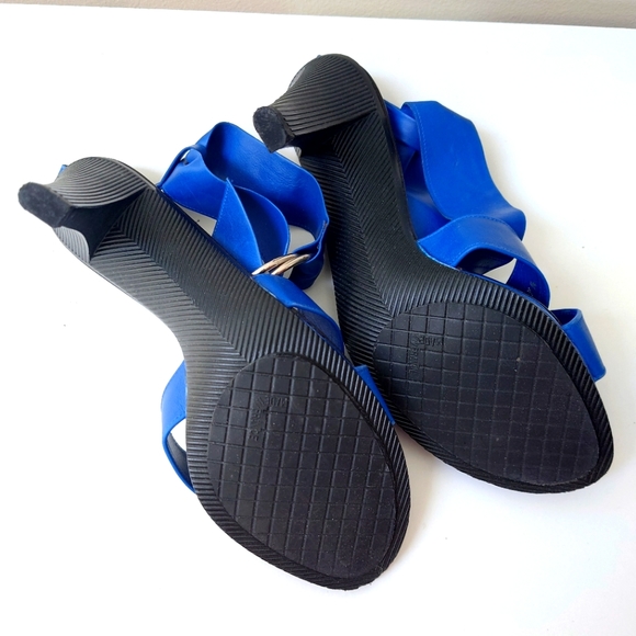 Charles Jourdan Paris Heels Leather Size 7.5 - Picture 3 of 4